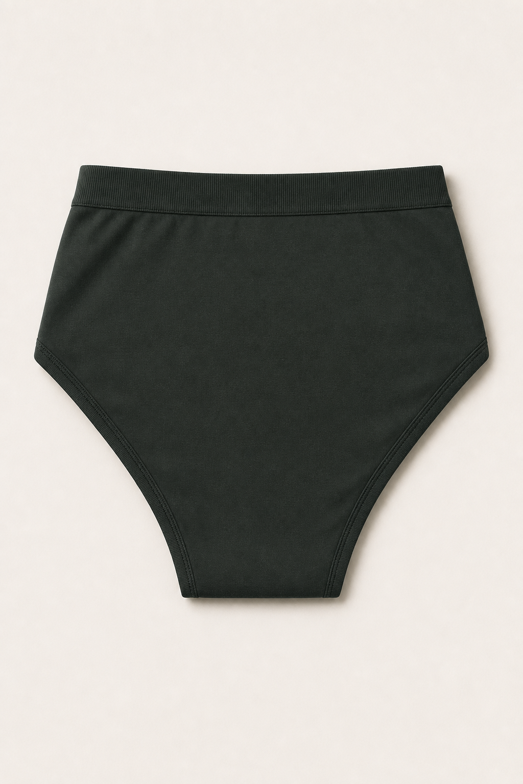 BAMBOOZZ The Brief mid-rise bamboo brief in Forest Green, back view