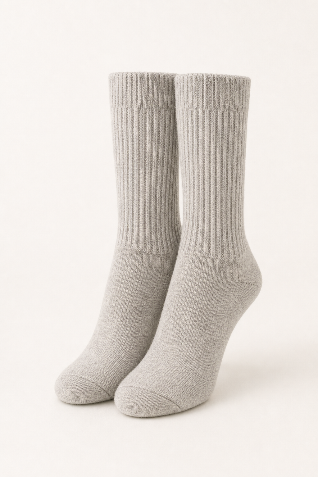BAMBOOZZ The Sock bamboo crew socks in Stone Grey