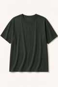 BAMBOOZZ The Tee relaxed bamboo crew neck in Forest Green