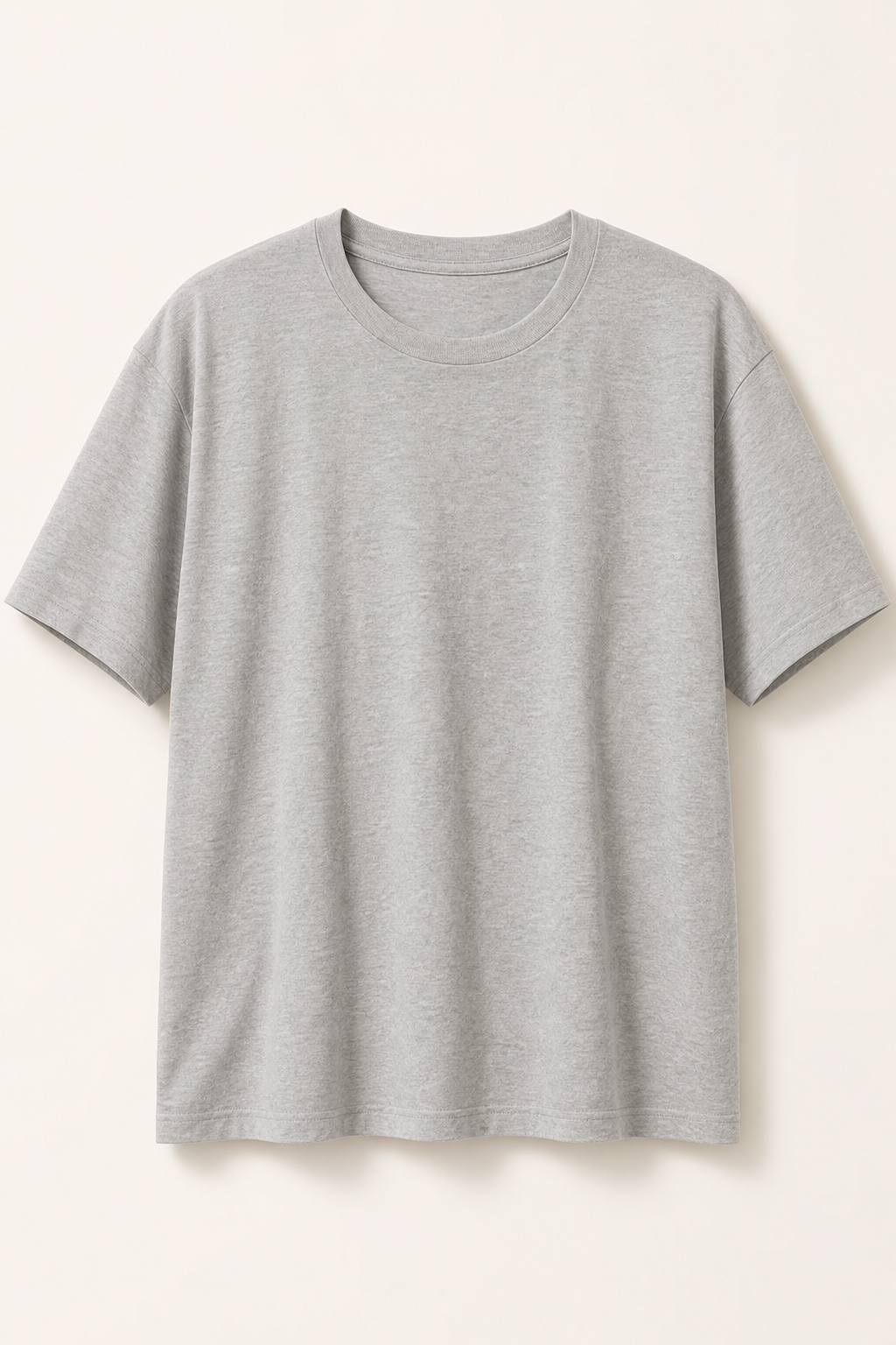 BAMBOOZZ The Tee relaxed bamboo crew neck in Stone Grey
